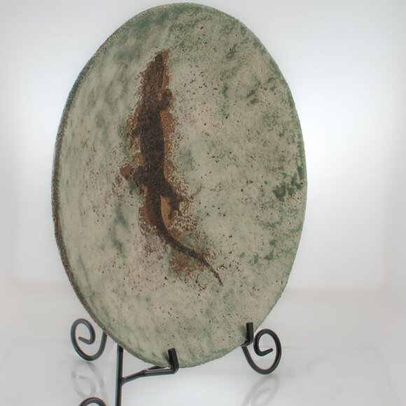 Handcrafted Artisan Stoneware Plate | Rustic Southwestern Pottery Decor - Picture 2 of 8